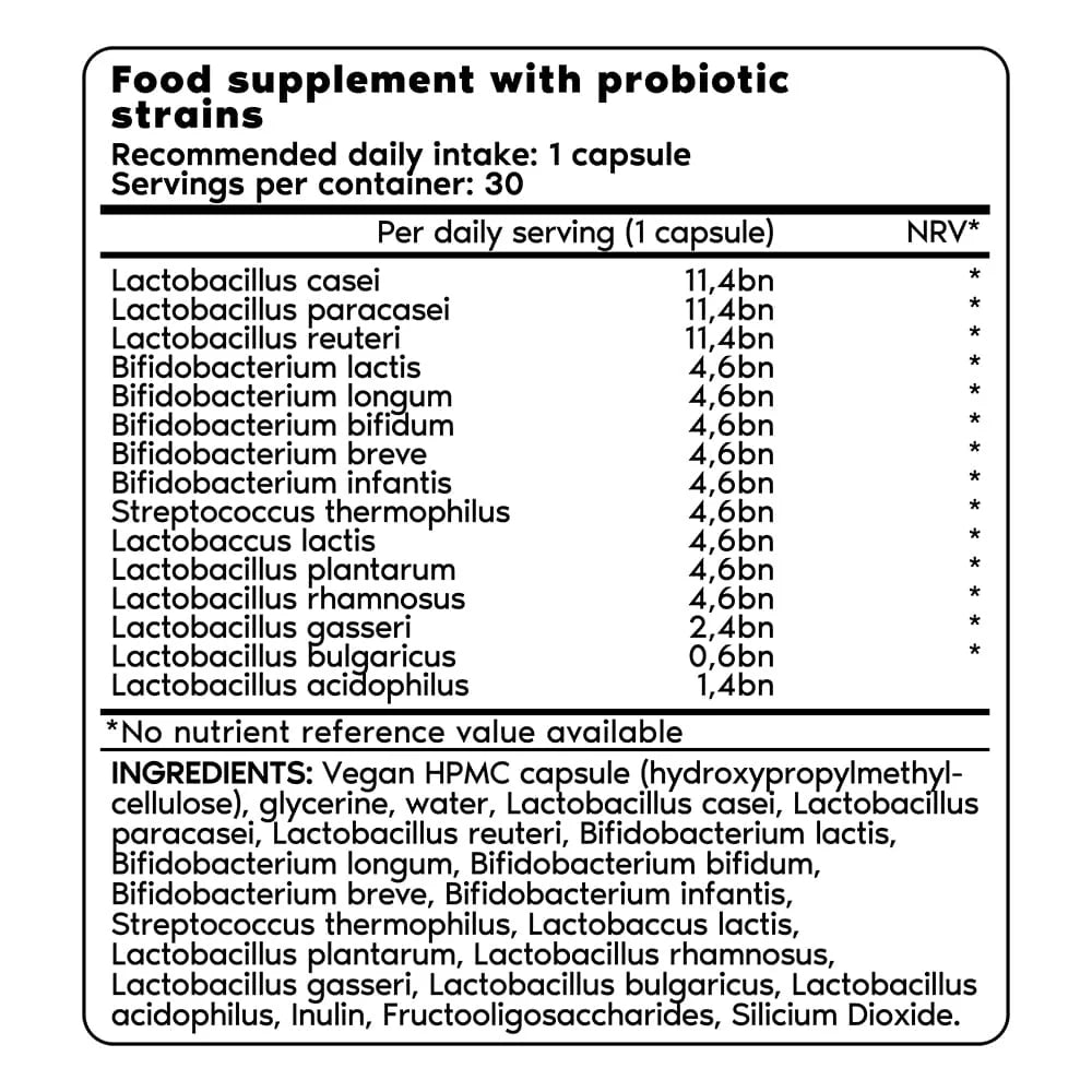 Supplement facts per serving