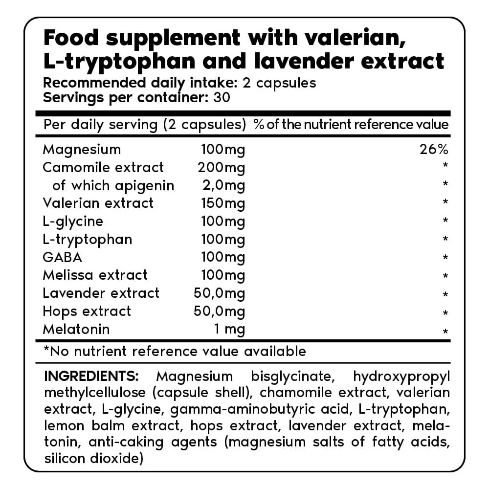 Supplement facts per serving