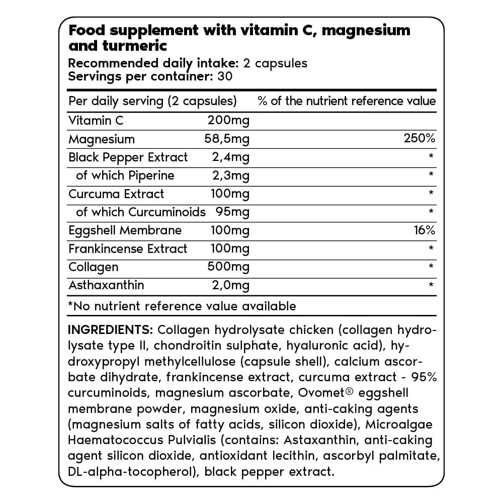 Supplement facts per serving